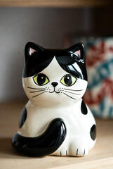 Ceramic Cat Figurine