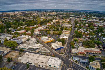 Aerial View of Vacaville, California during Summer