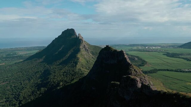 Trois Mamelles mountains in Mauritius