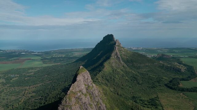 Trois Mamelles mountains in Mauritius