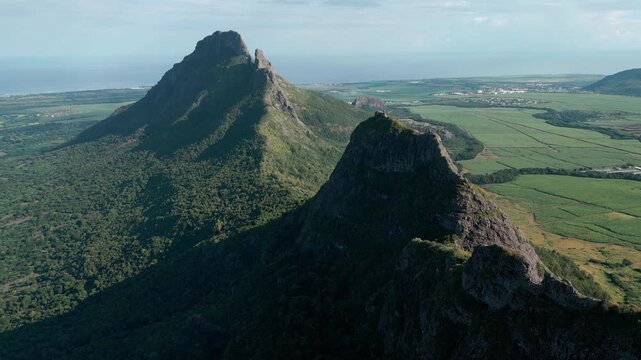 Trois Mamelles mountains in Mauritius