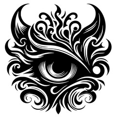 Fototapeta premium Abstract eye silhouette