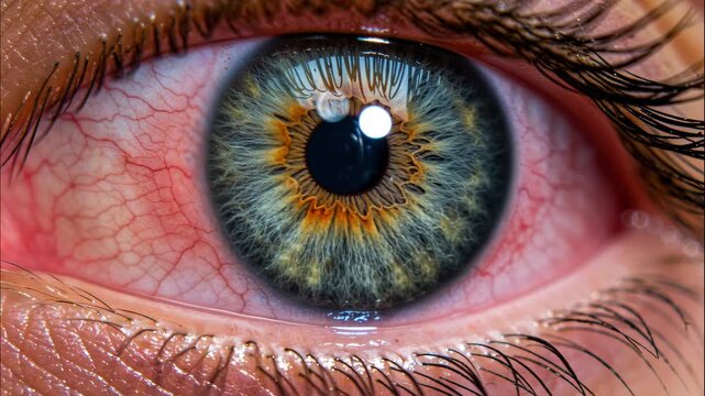 Intense Eye: A striking macro shot captures the intricate detail of an eye, with its rich colors and textures coming into sharp focus.