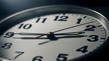 A close-up view of a classic analog watch displaying the time