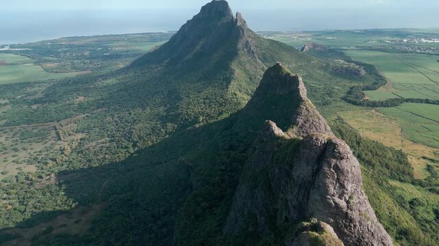 Trois Mamelles mountains in Mauritius