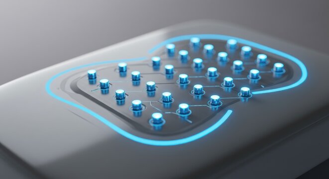 Abstract gray surface with light blue pattern