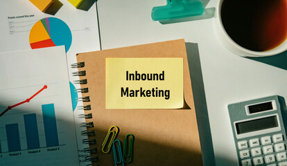 There is sticky note with the word Inbound Marketing. It is as an eye-catching image.
