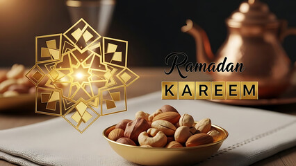 Elegant Golden Geometric Orb Floating Between Illuminated Pillars in Teal Environment