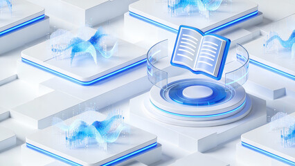 Digital Book and Data Visualization on Futuristic Platforms