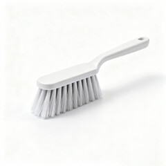White Cleaning Brush Isolated on White Background