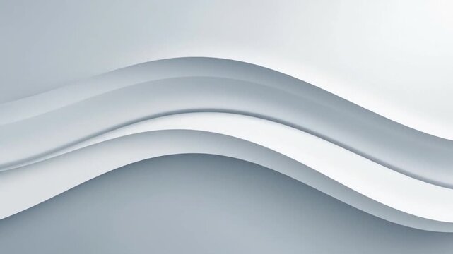 Abstract smooth motion background loop with clean grey gradient transition.