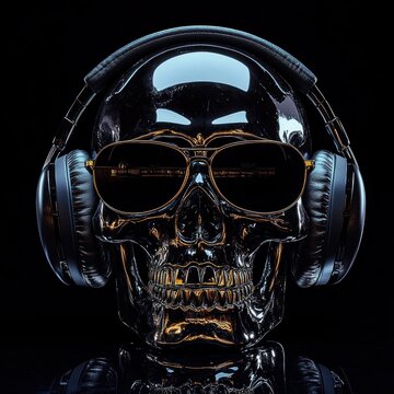 skeleton head wallpaper black