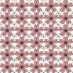 Seamless floral pattern collection featuring abstract botanical flowers and organic flowing shapes. Decorative repeating design with a modern vintage color palette, suitable for textile, fabric