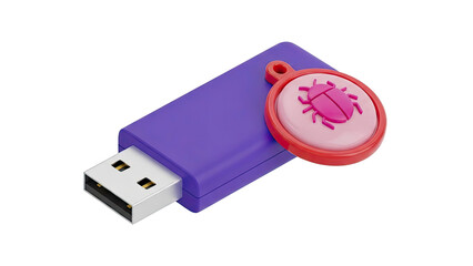USB Drive with Bug Icon