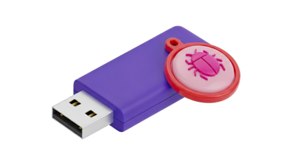 USB Drive with Bug Icon