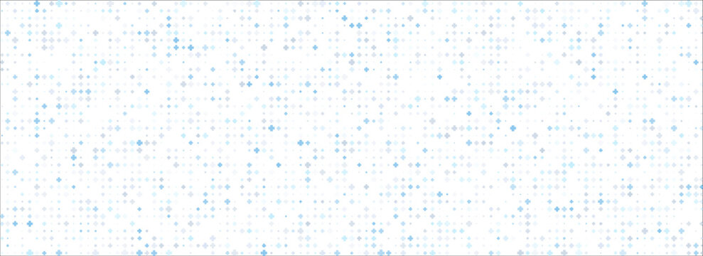 A small vector background consisting of a pattern of blue and grey pluses or crosses. Can be used as a backdrop for doctors, medicine, hospitals or pharmacy.Eps10