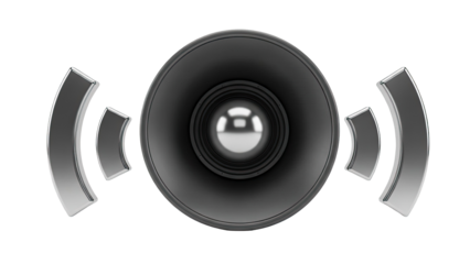 Speaker with Sound Waves