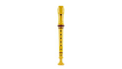 Yellow Recorder Musical Instrument