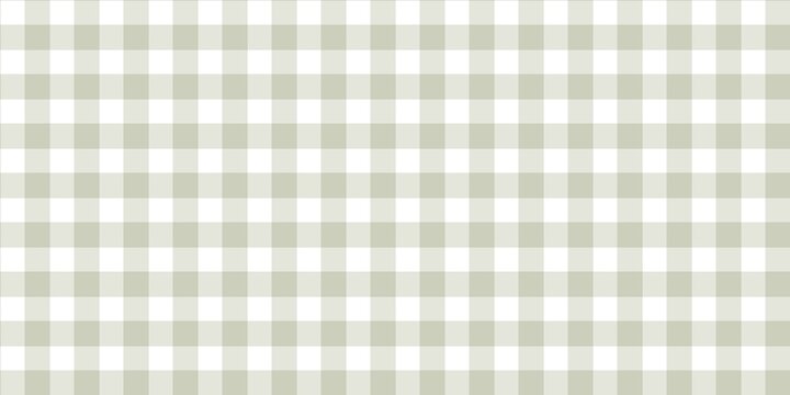 Soft mint grey and white gingham checkered pattern. Delicate pastel plaid texture for nursery decor, spring wallpaper, and aesthetic stationary design.