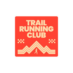 Trail Running Logo Sport Badge 