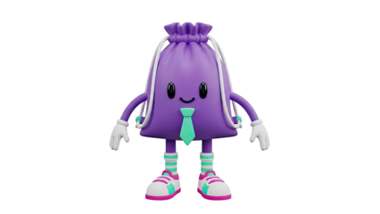 Cartoon Drawstring Bag Character