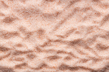 Pile of pink salt in Himalayan crystals - Pakistani red rock salt.