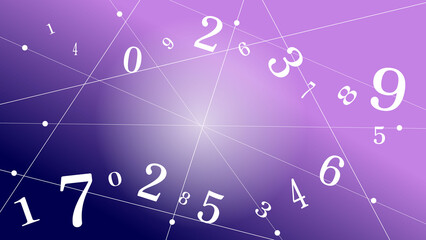 数秘術の背景イラスト(16:9)