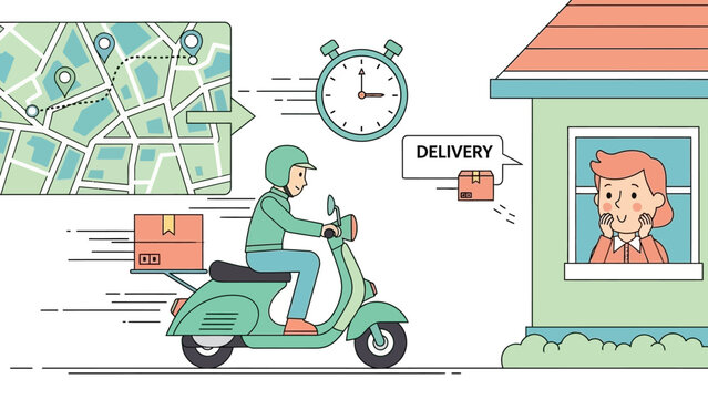 Fast Delivery Service by Motorbike.