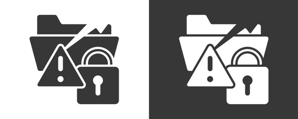 Data Breach Icon Set Multiple Style Collection