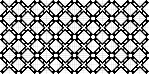 Fototapeta premium Seamless Transparent Art Deco Geometric Pattern Template