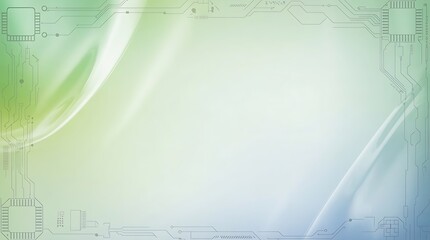 Obraz premium Modern technology background with circuit board design and gradient colors