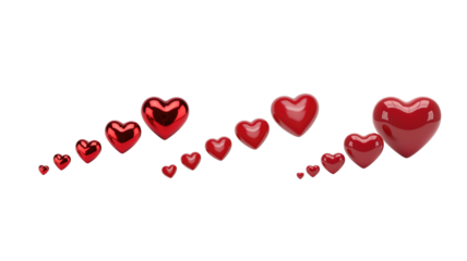 Floating Heart Icons