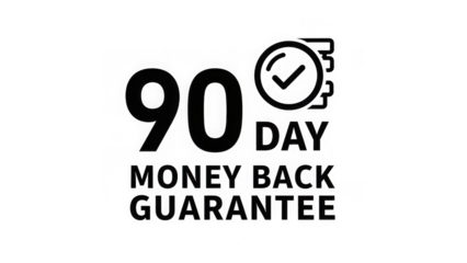 Ninety day money back guarantee icon