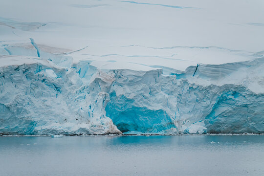 Antarctica Neumayer Channel Remote Glacier Melting Icecaps Ice Shelf Ocean Water Climate Change Global Warming