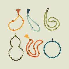 Ramadan Illustration - Prayer Beads