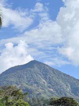 clouds over the mountains cerro tusa antioquia colombia medellin
