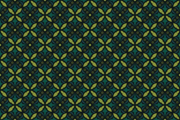 Green Batik Pattern