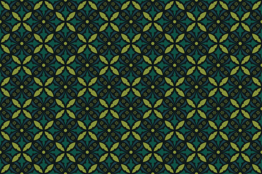 Green Batik Pattern