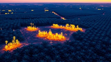 Futuristic Data-Driven Agriculture Enhancing Crop Management and Yield Prediction in Extensive Palm Plantations with Smart Technology and AI Integration for Sustainable Farming