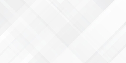 Abstract 3D white geometric abstract background overlap layer on bright space art simple abstract