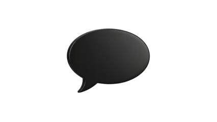 Black Speech Bubble Icon