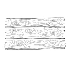 Stacked planks of wood feature outlined wood grain patterns for texture or background