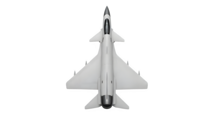 Top-Down View of Chengdu J-10 Multirole Fighter Jet