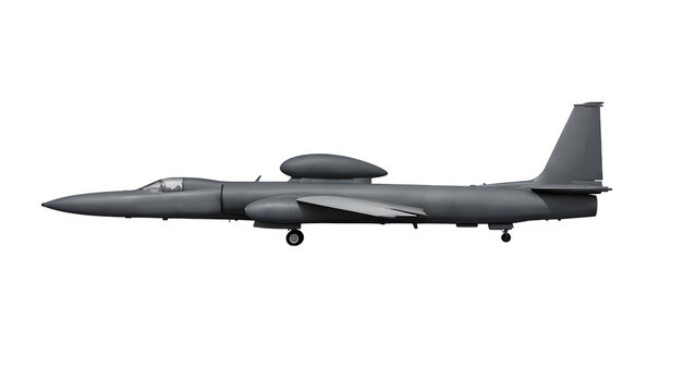 U-2 Dragon Lady Reconnaissance Aircraft Side Profile