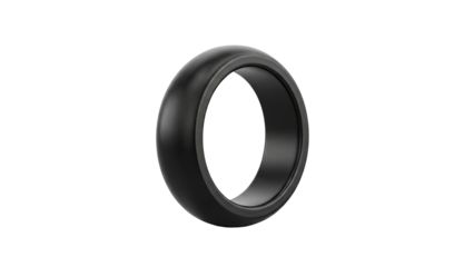 Black Silicone Wedding Ring