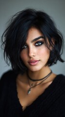 Portrait of beautiful young woman