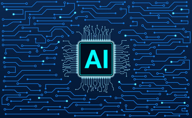 Artificial intelligence AI processor chip with digital circuit network