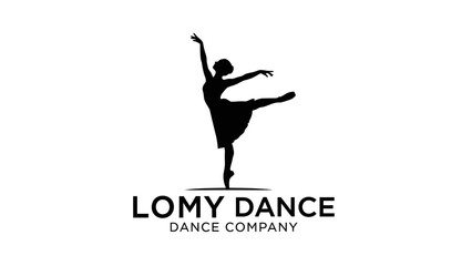 Silhouette of a graceful ballerina performing a ballet dance pose. © Imeldaputriayu