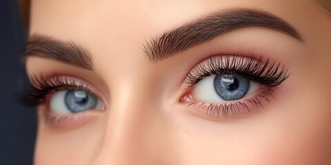 Obraz premium Human eye isolated white background cosmetic industry photography style, Realistic Photo