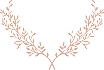 Botanical Olive Branch Floral Monogram Frame